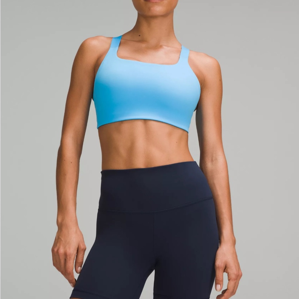 Lululemon Ultralu Square-Neck Workout Bra, Medium Support, D/DD Cup
